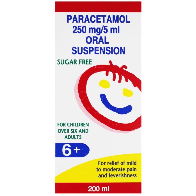 Paracetamol 250mg/5ml x 200ml Acer Pharmacy